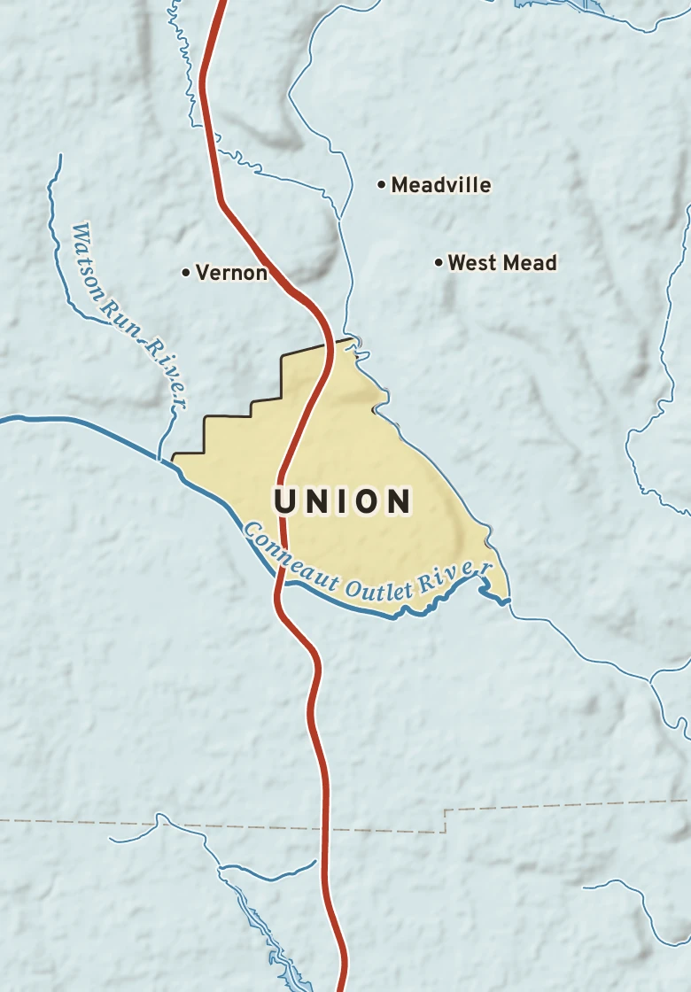 Atlas plate of Union, Pennsylvania.