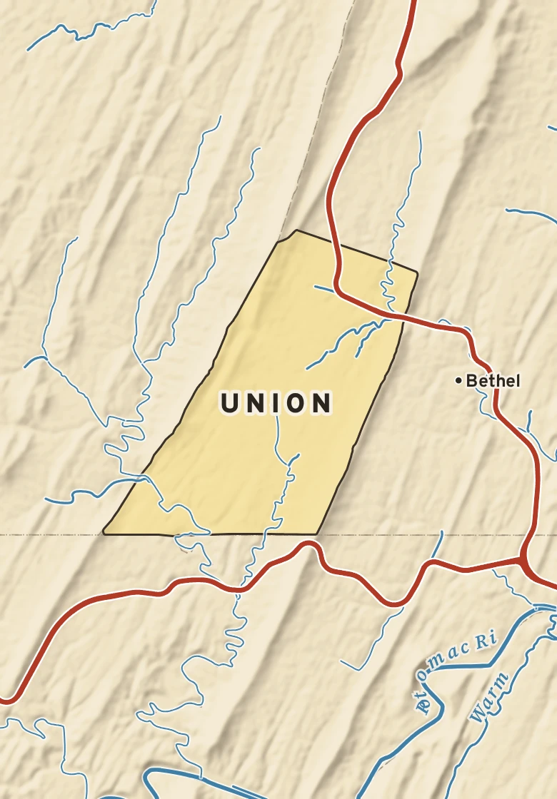 Atlas plate of Union, Pennsylvania.