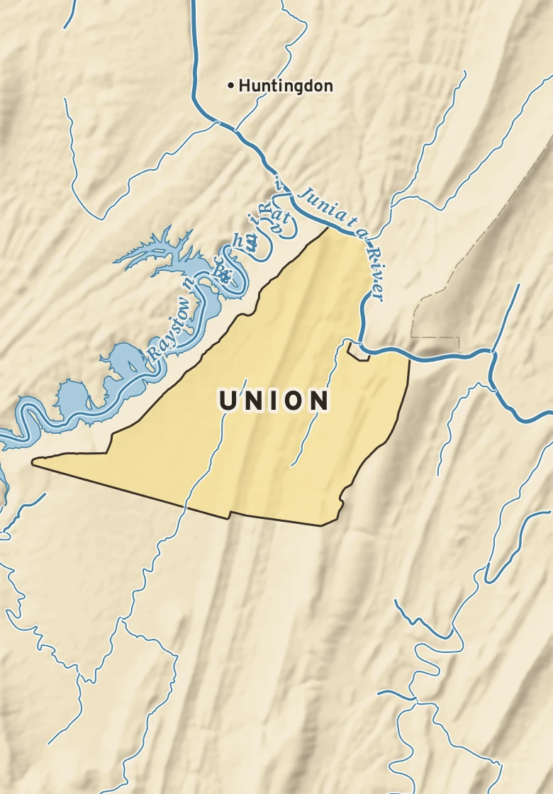 Atlas plate of Union, Pennsylvania.