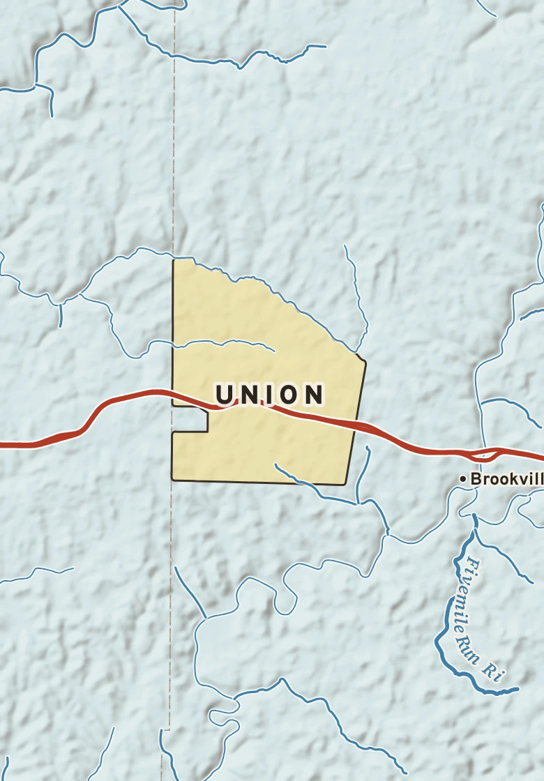 Atlas plate of Union, Pennsylvania.