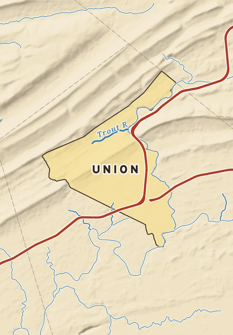 Atlas plate of Union, Pennsylvania.
