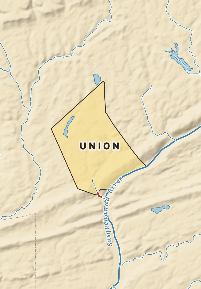 Atlas plate of Union, Pennsylvania.