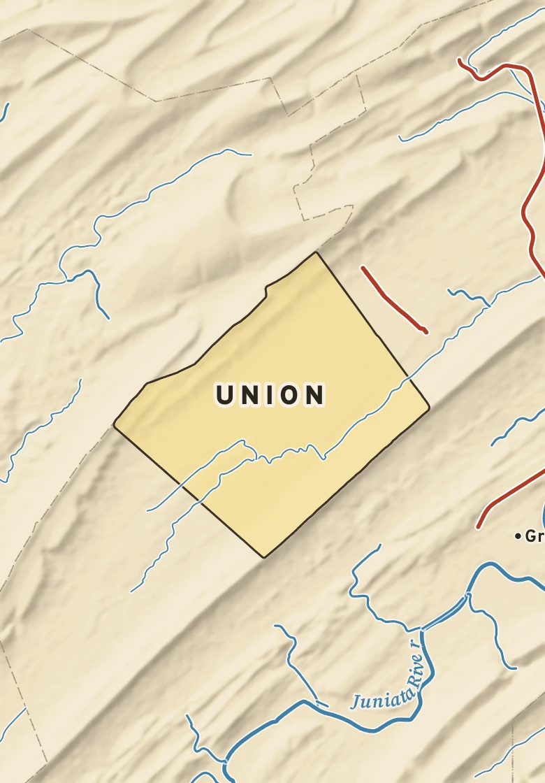 Atlas plate of Union, Pennsylvania.