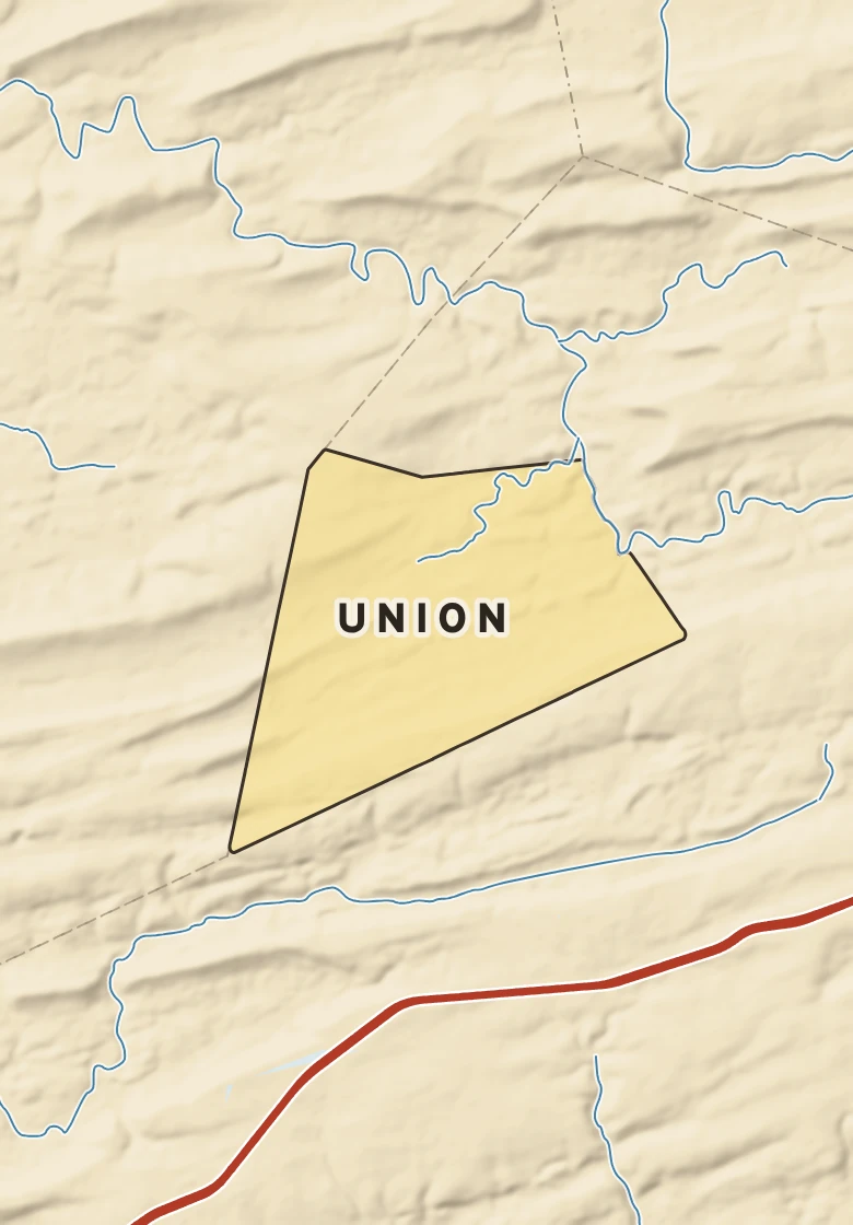 Atlas plate of Union, Pennsylvania.