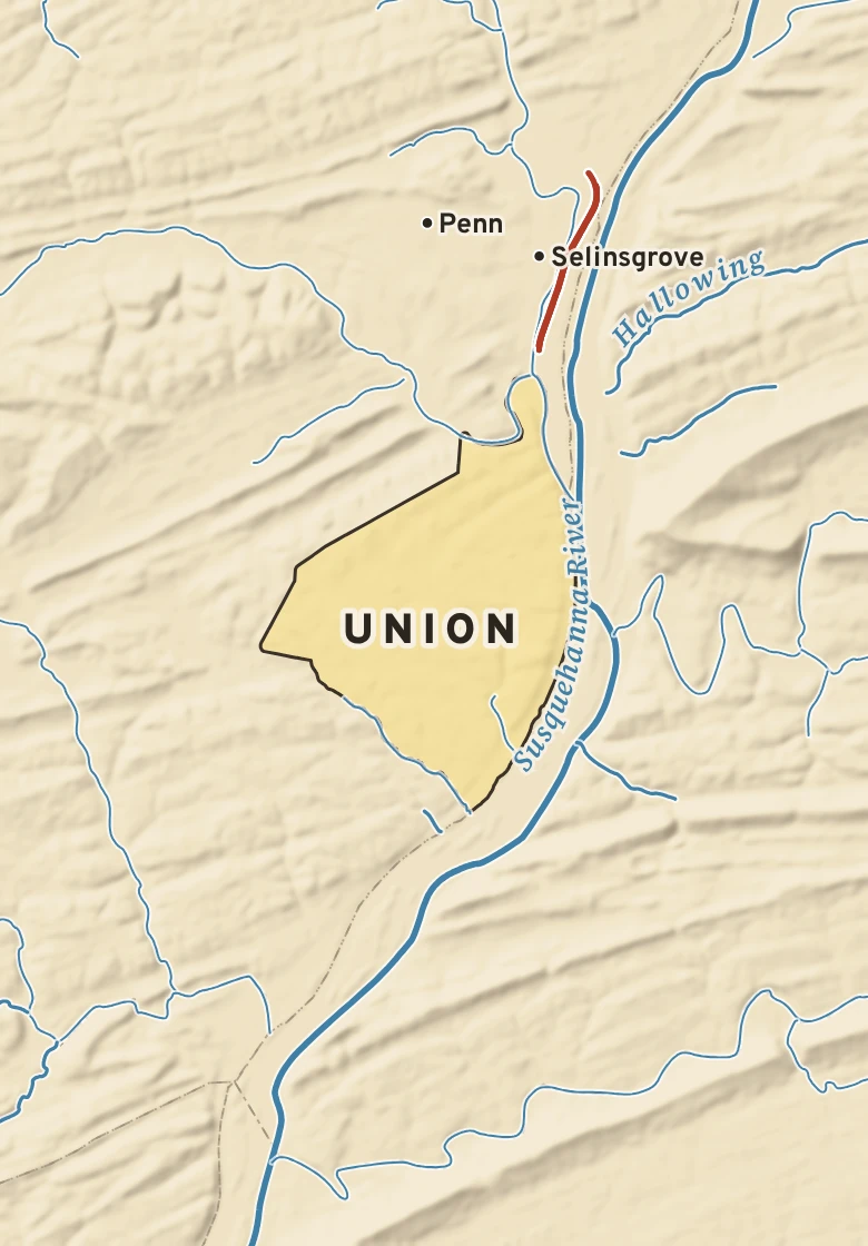 Atlas plate of Union, Pennsylvania.