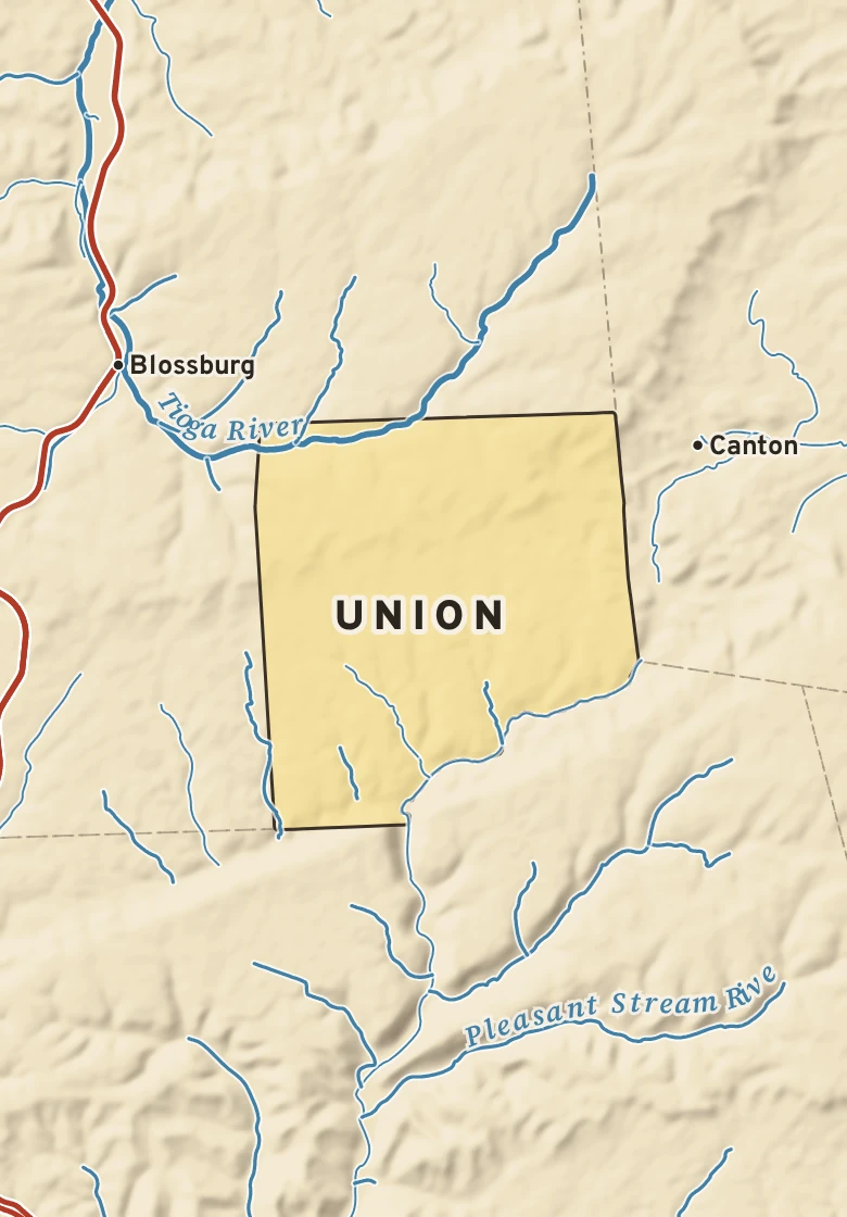 Atlas plate of Union, Pennsylvania.