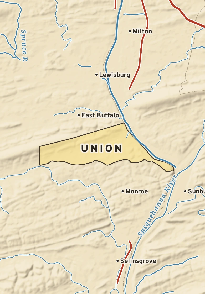 Atlas plate of Union, Pennsylvania.