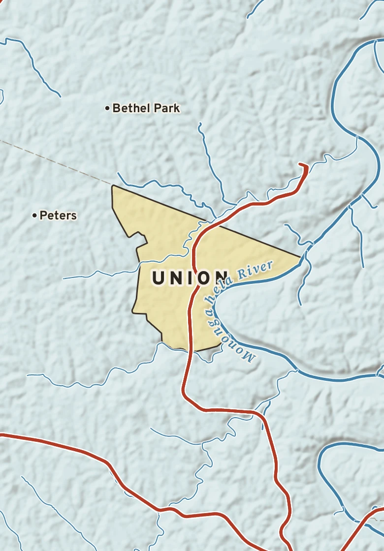 Atlas plate of Union, Pennsylvania.