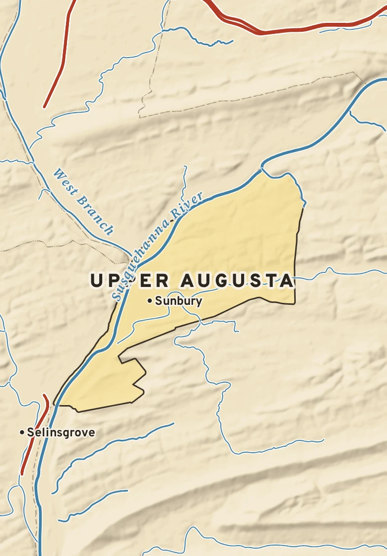 Atlas plate of Upper Augusta, Pennsylvania.