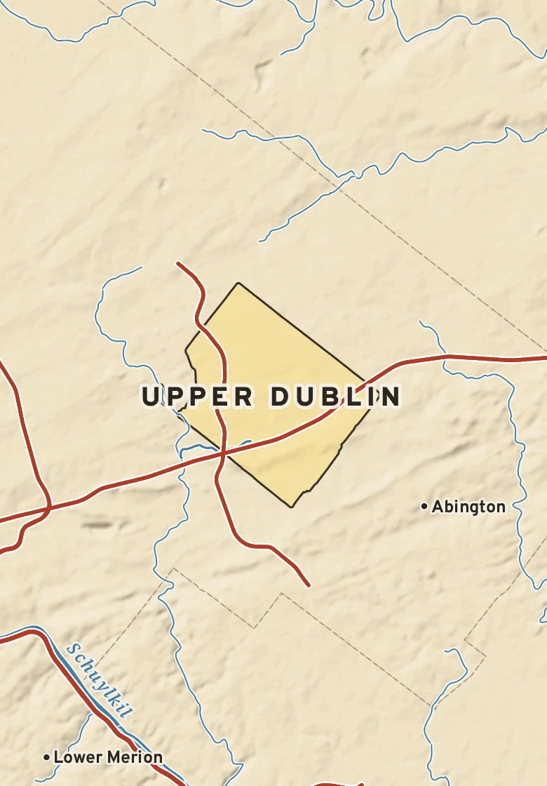 Atlas plate of Upper Dublin, Pennsylvania.