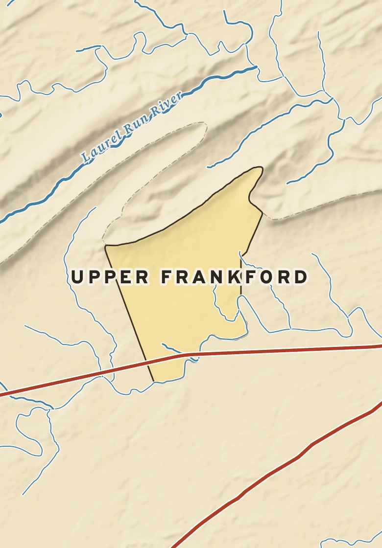 Atlas plate of Upper Frankford, Pennsylvania.