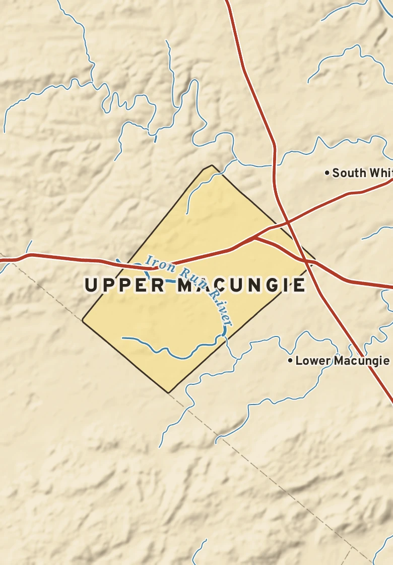 Atlas plate of Upper Macungie, Pennsylvania.