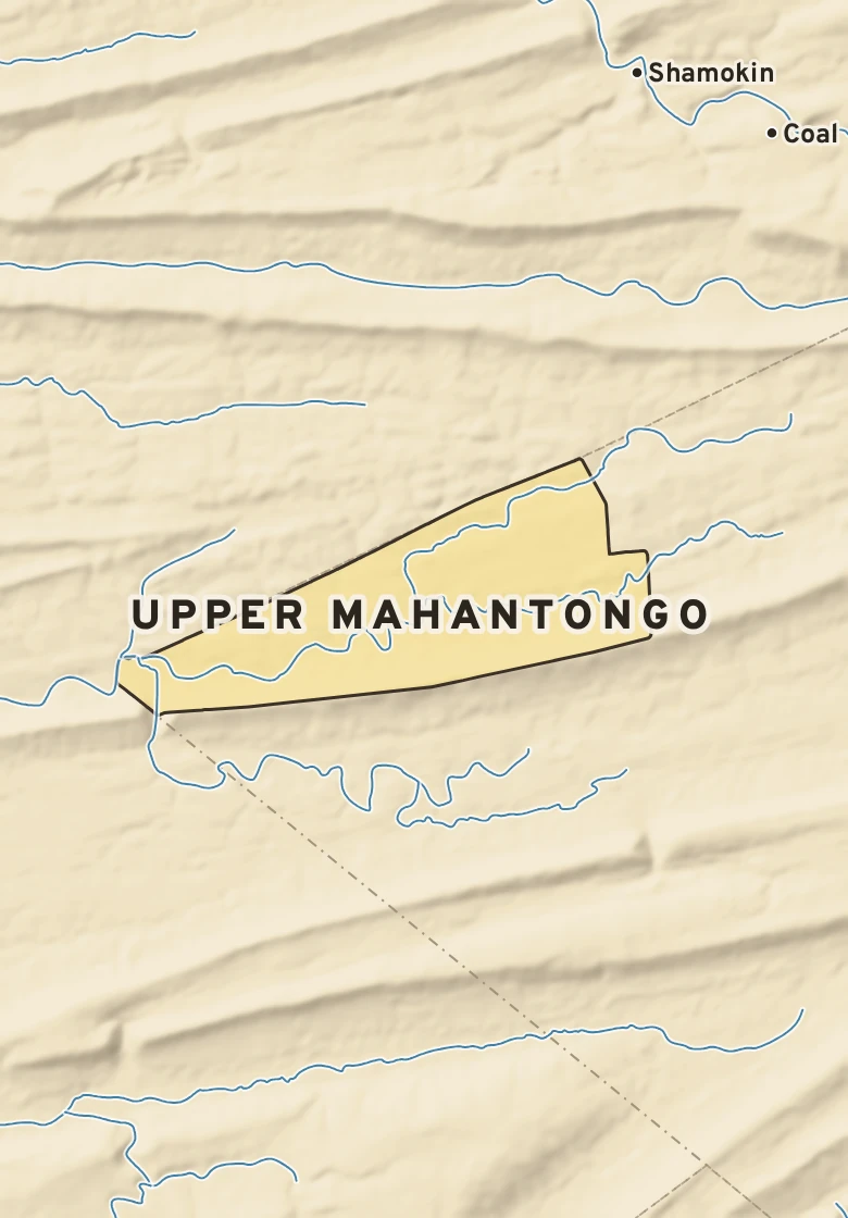 Atlas plate of Upper Mahantongo, Pennsylvania.