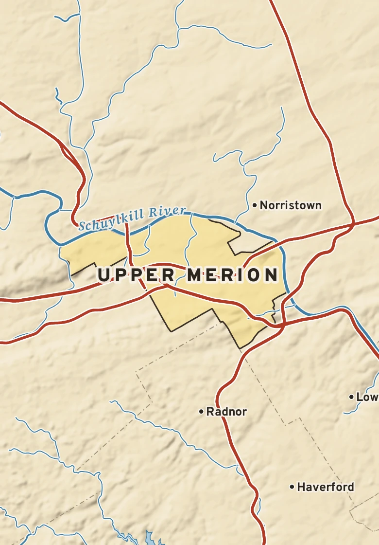 Atlas plate of Upper Merion, Pennsylvania.