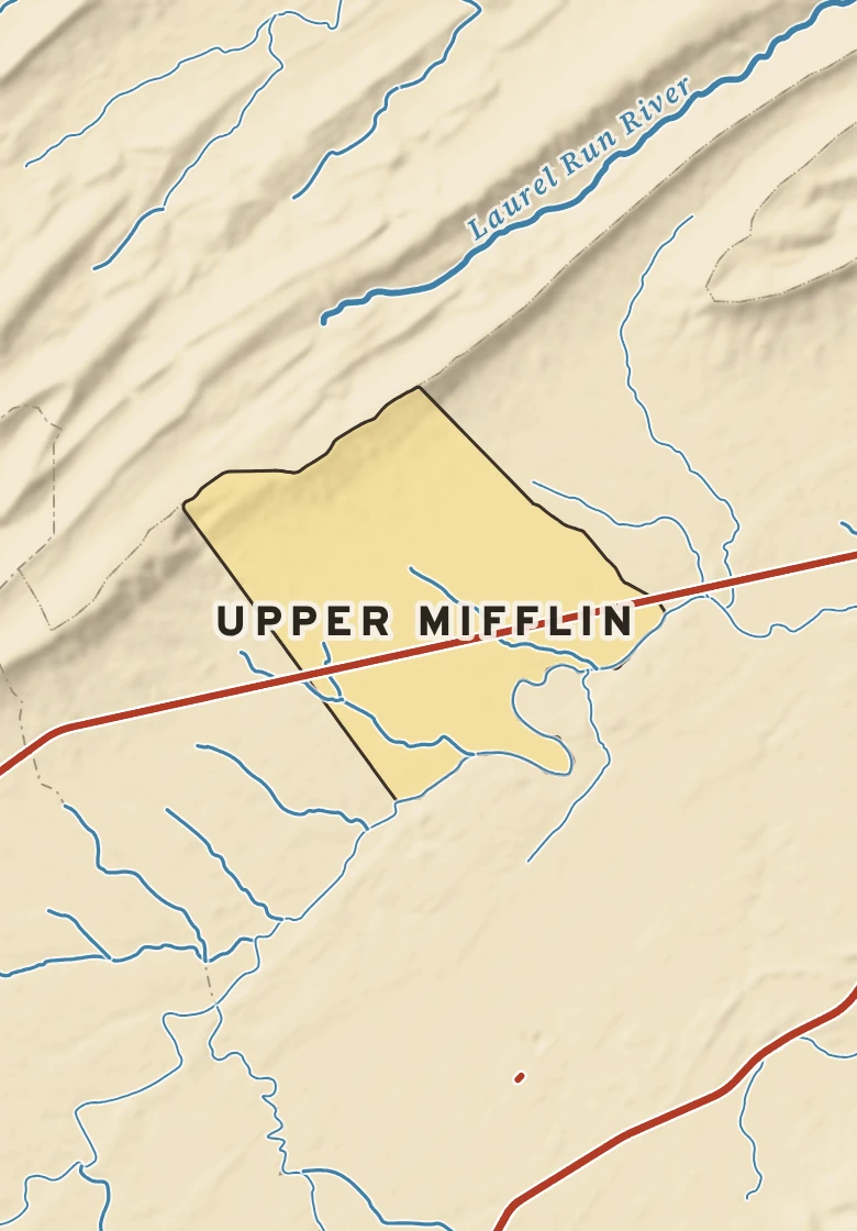 Atlas plate of Upper Mifflin, Pennsylvania.