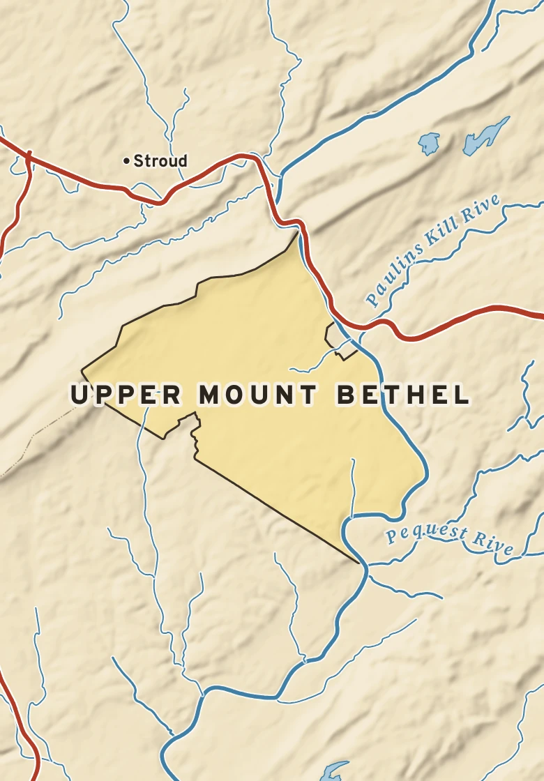 Atlas plate of Upper Mount Bethel, Pennsylvania.