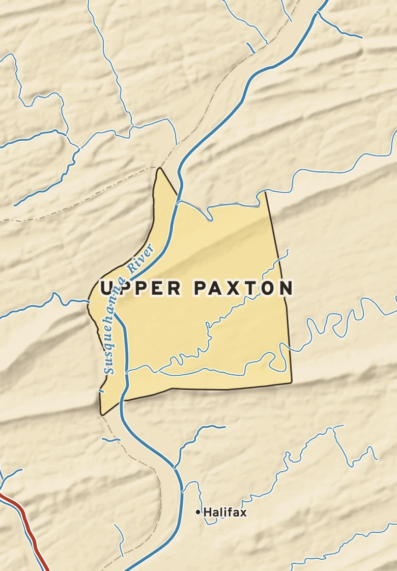 Atlas plate of Upper Paxton, Pennsylvania.