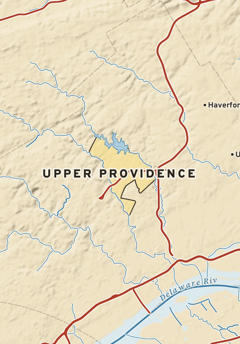 Atlas plate of Upper Providence, Pennsylvania.