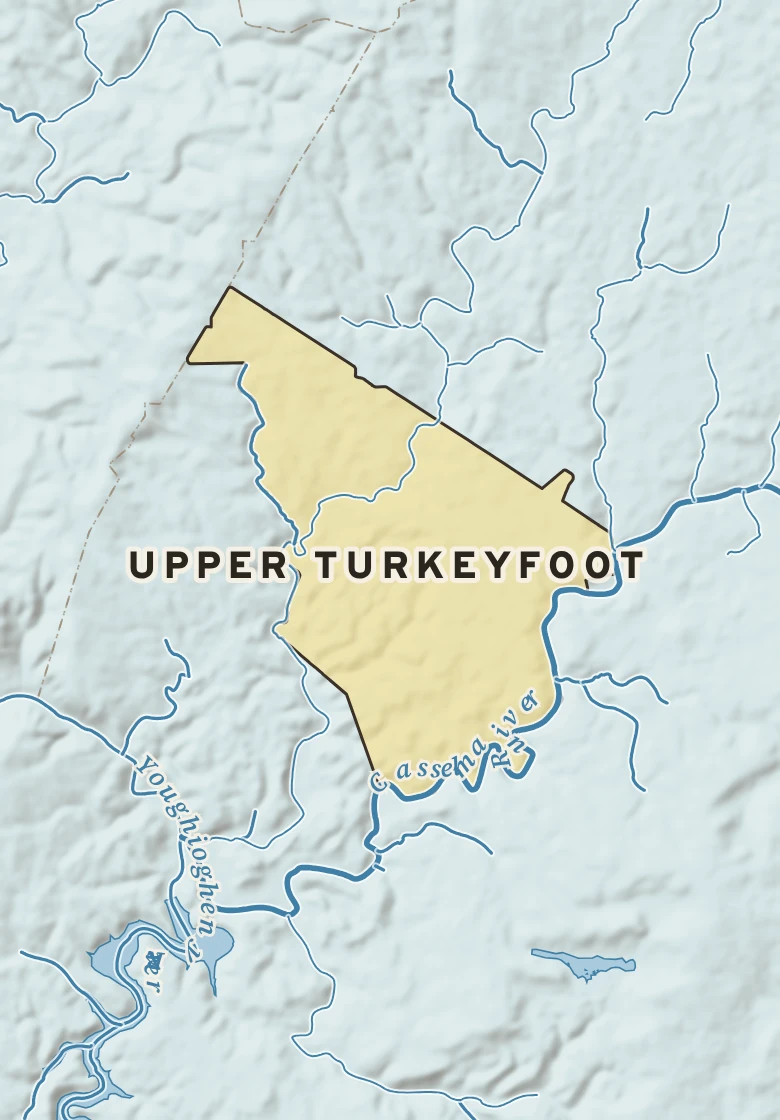 Atlas plate of Upper Turkeyfoot, Pennsylvania.