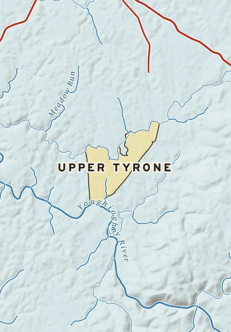 Atlas plate of Upper Tyrone, Pennsylvania.