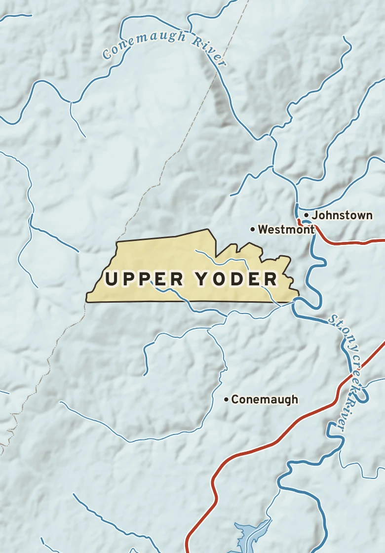 Atlas plate of Upper Yoder, Pennsylvania.