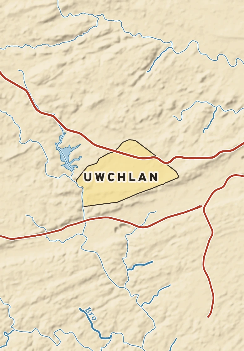 Atlas plate of Uwchlan, Pennsylvania.