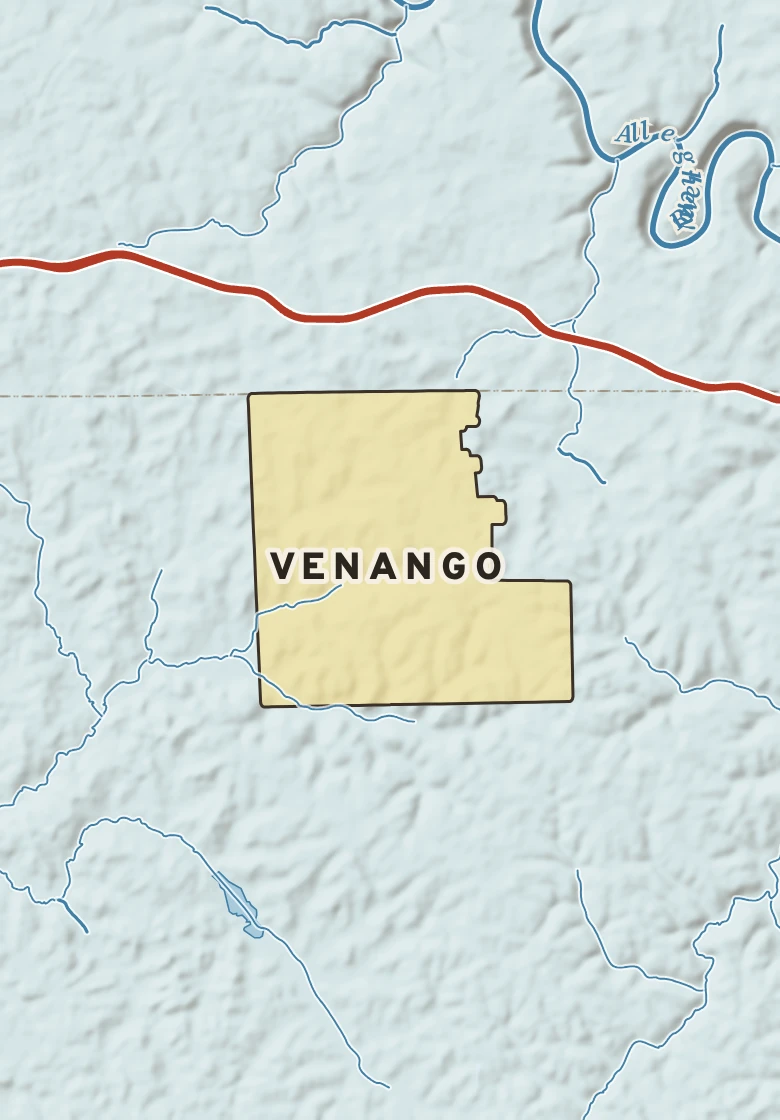 Atlas plate of Venango, Pennsylvania.