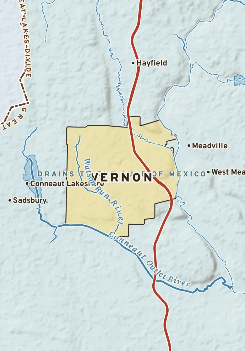 Atlas plate of Vernon, Pennsylvania.
