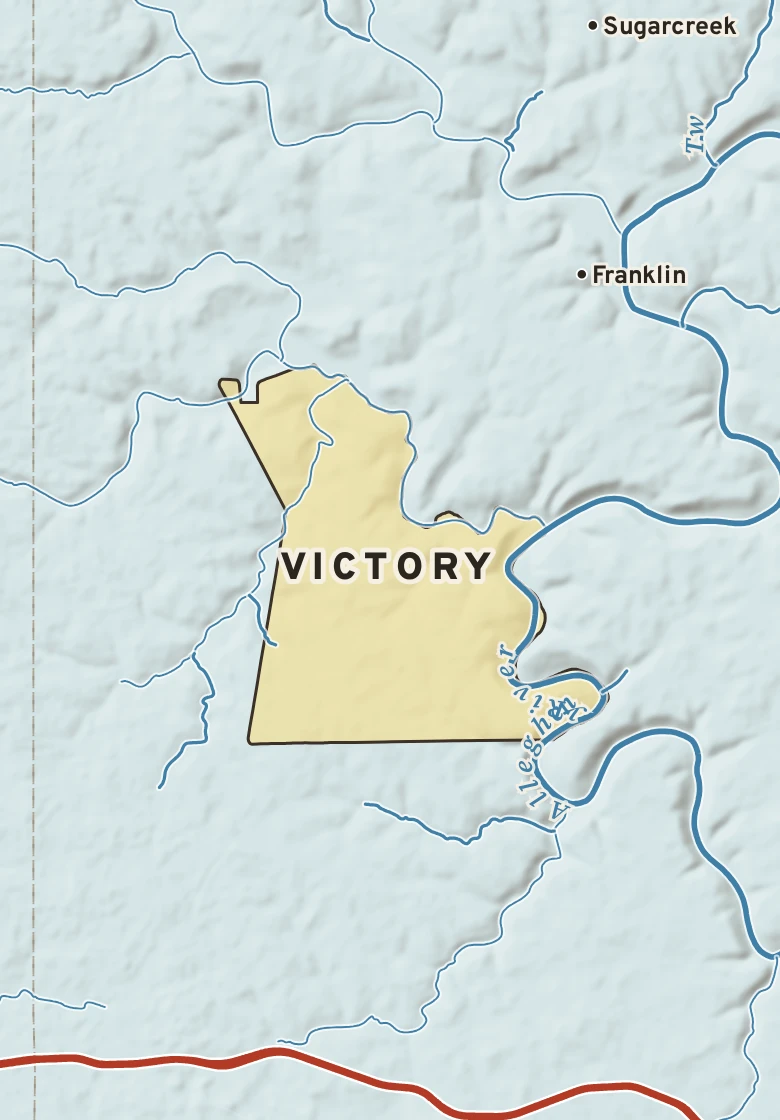Atlas plate of Victory, Pennsylvania.