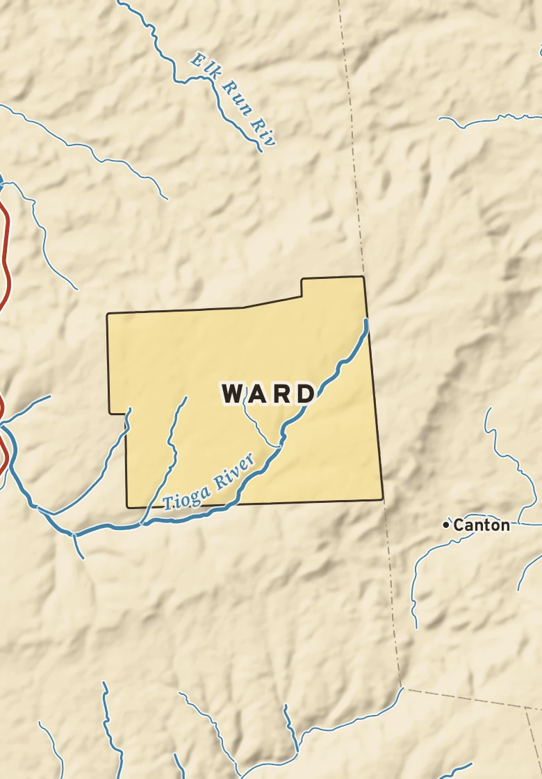 Atlas plate of Ward, Pennsylvania.