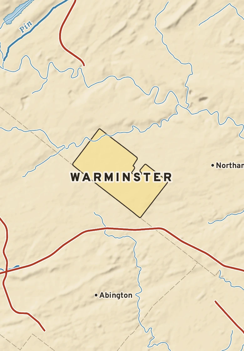 Atlas plate of Warminster, Pennsylvania.