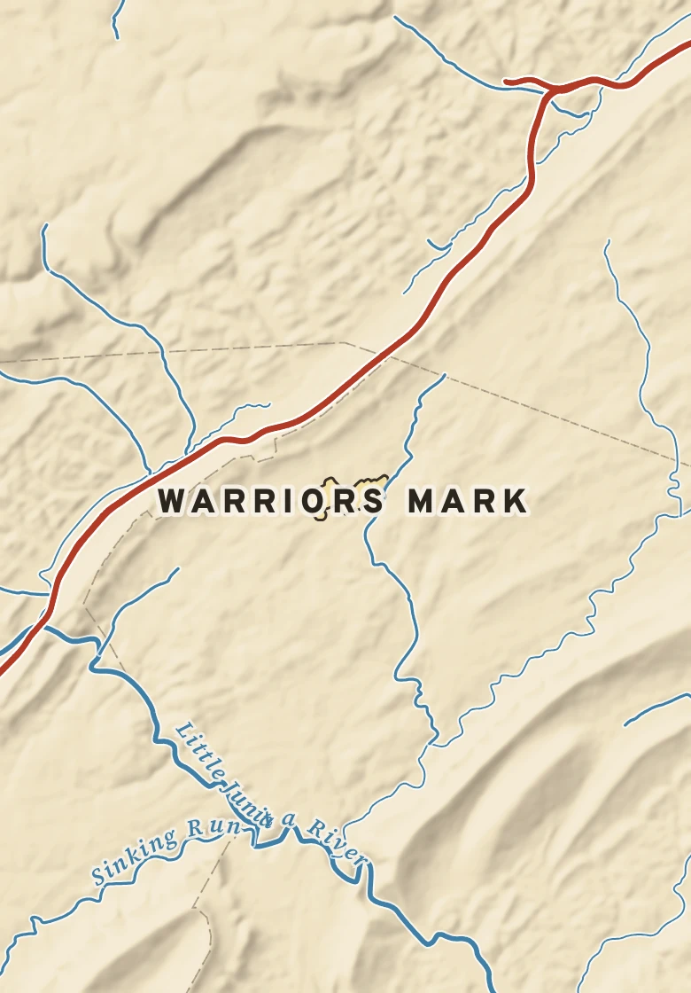 Atlas plate of Warriors Mark, Pennsylvania.