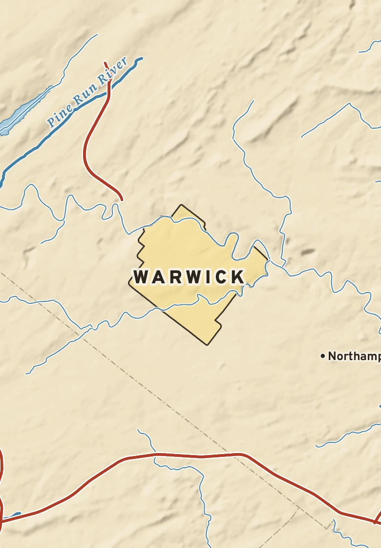 Atlas plate of Warwick, Pennsylvania.