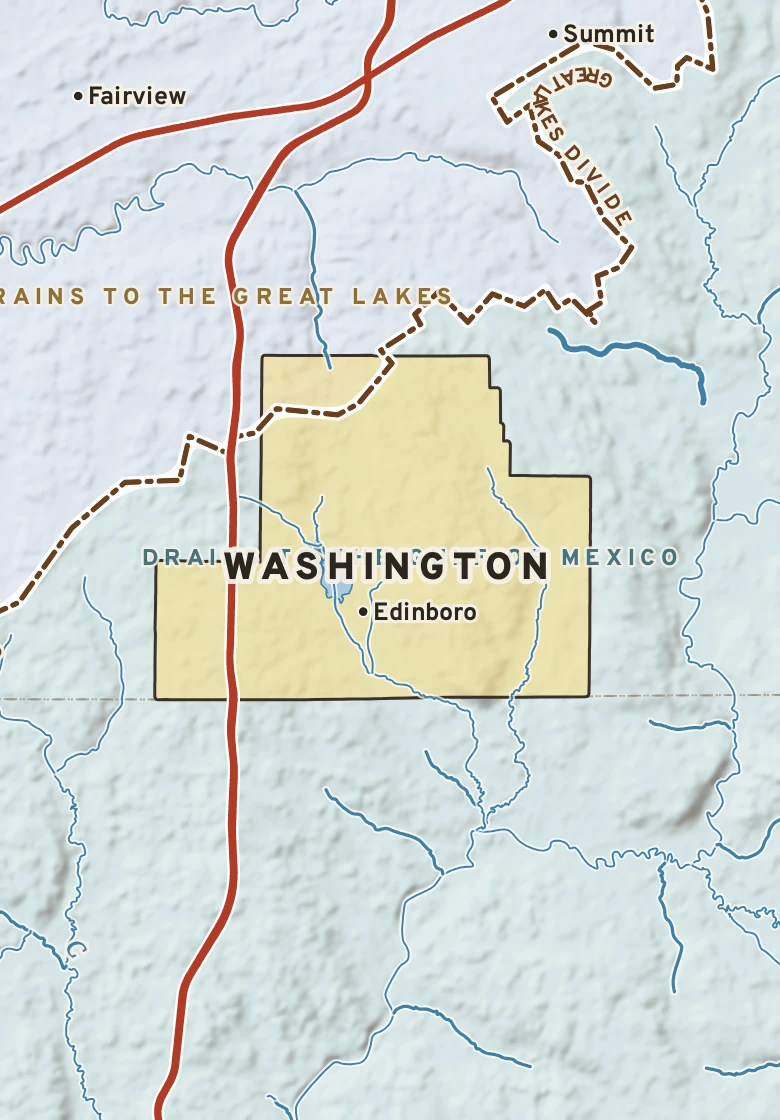 Atlas plate of Washington, Pennsylvania.