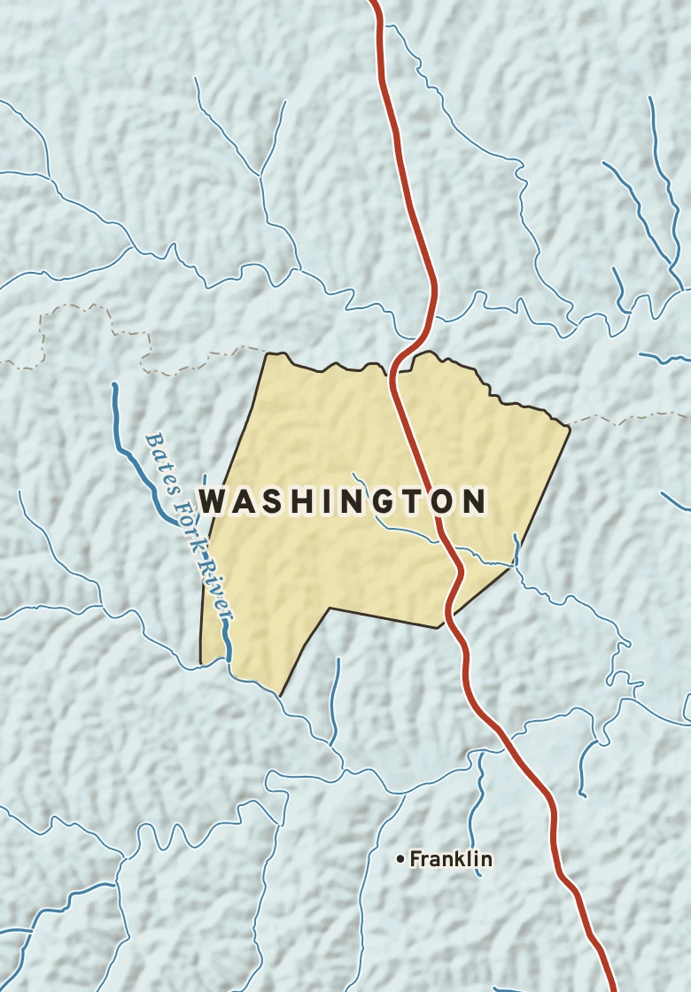 Atlas plate of Washington, Pennsylvania.