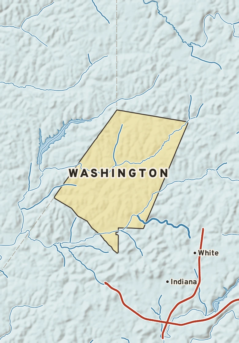 Atlas plate of Washington, Pennsylvania.