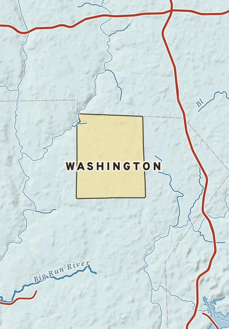 Atlas plate of Washington, Pennsylvania.