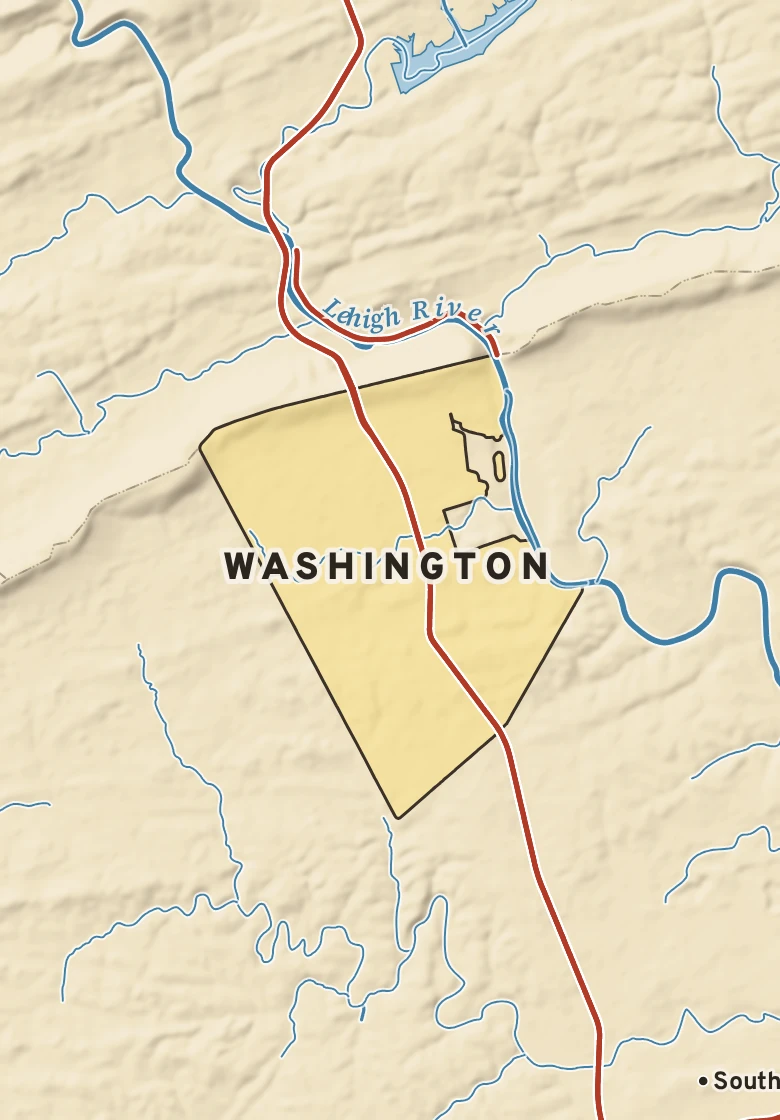 Atlas plate of Washington, Pennsylvania.