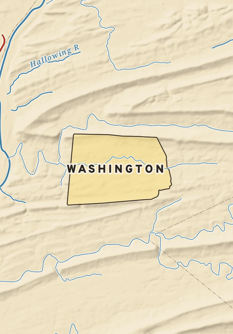 Atlas plate of Washington, Pennsylvania.