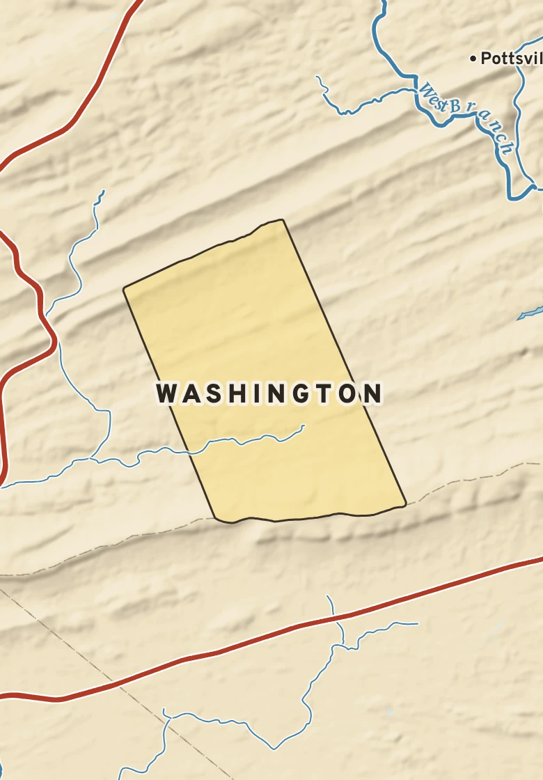 Atlas plate of Washington, Pennsylvania.