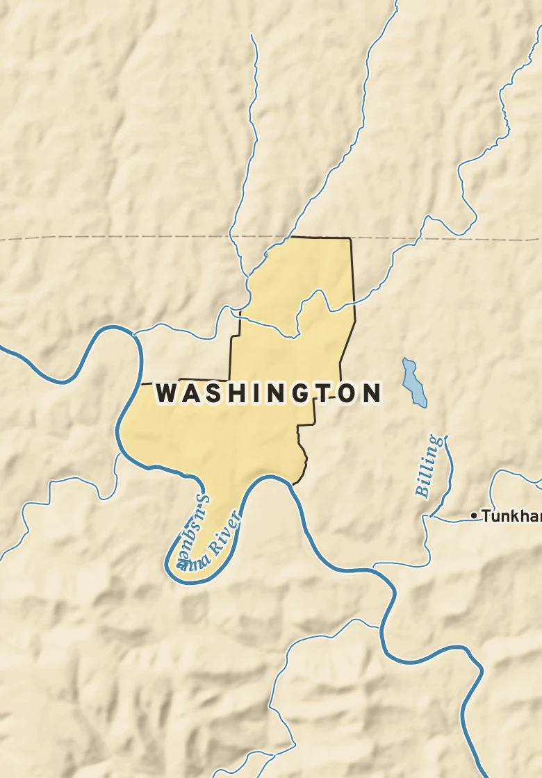 Atlas plate of Washington, Pennsylvania.