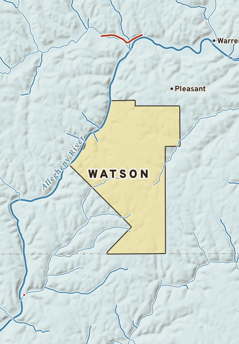 Atlas plate of Watson, Pennsylvania.