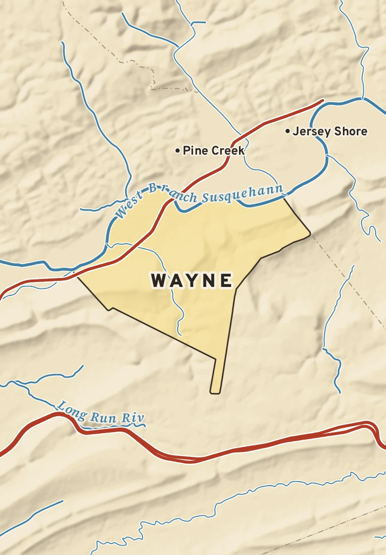 Atlas plate of Wayne, Pennsylvania.