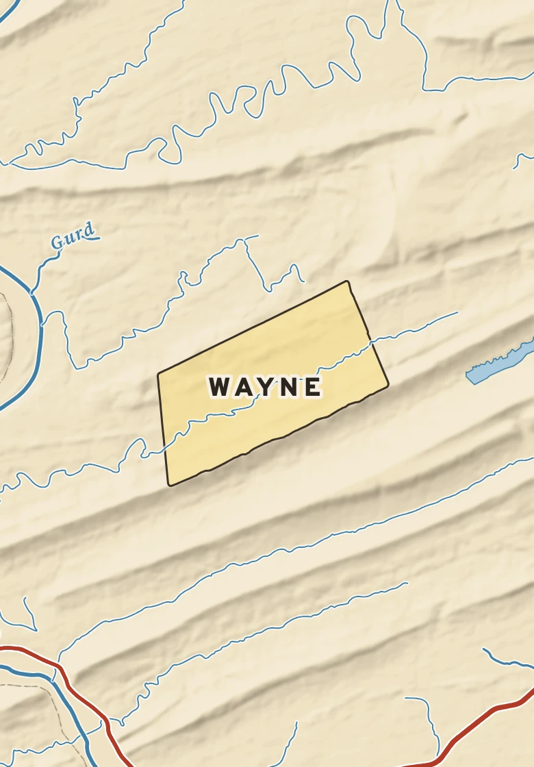 Atlas plate of Wayne, Pennsylvania.