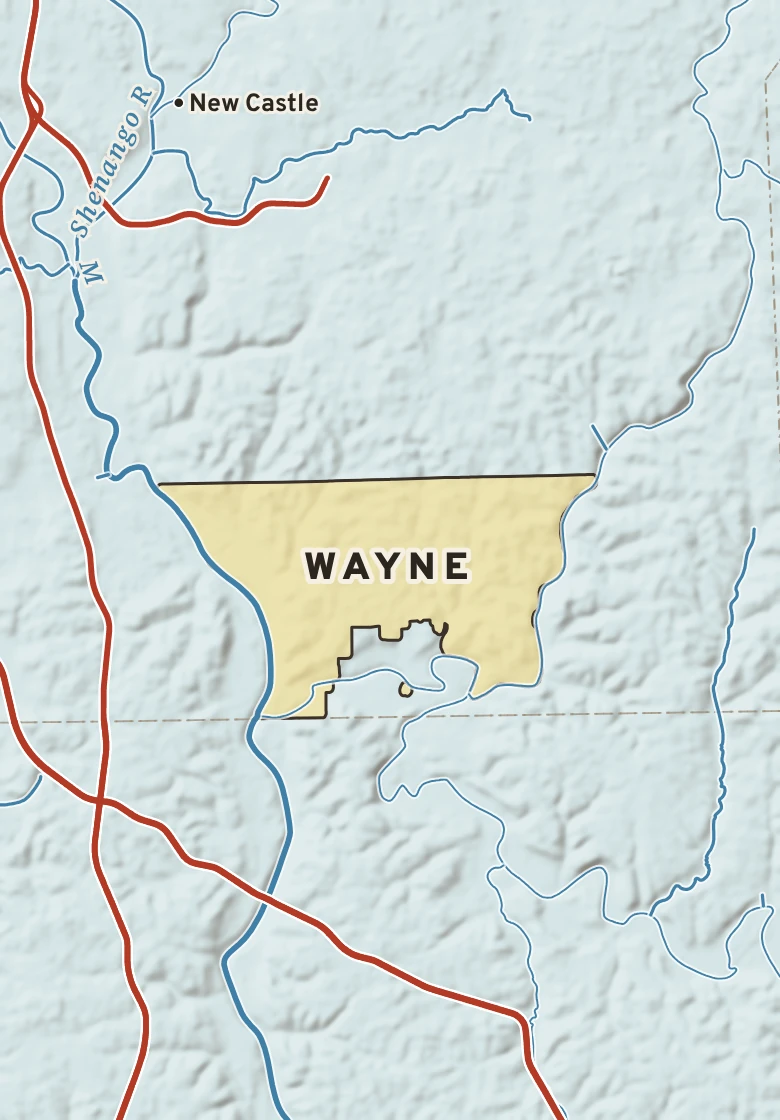 Atlas plate of Wayne, Pennsylvania.