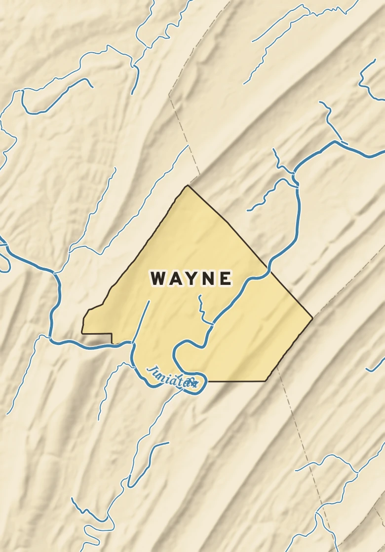 Atlas plate of Wayne, Pennsylvania.