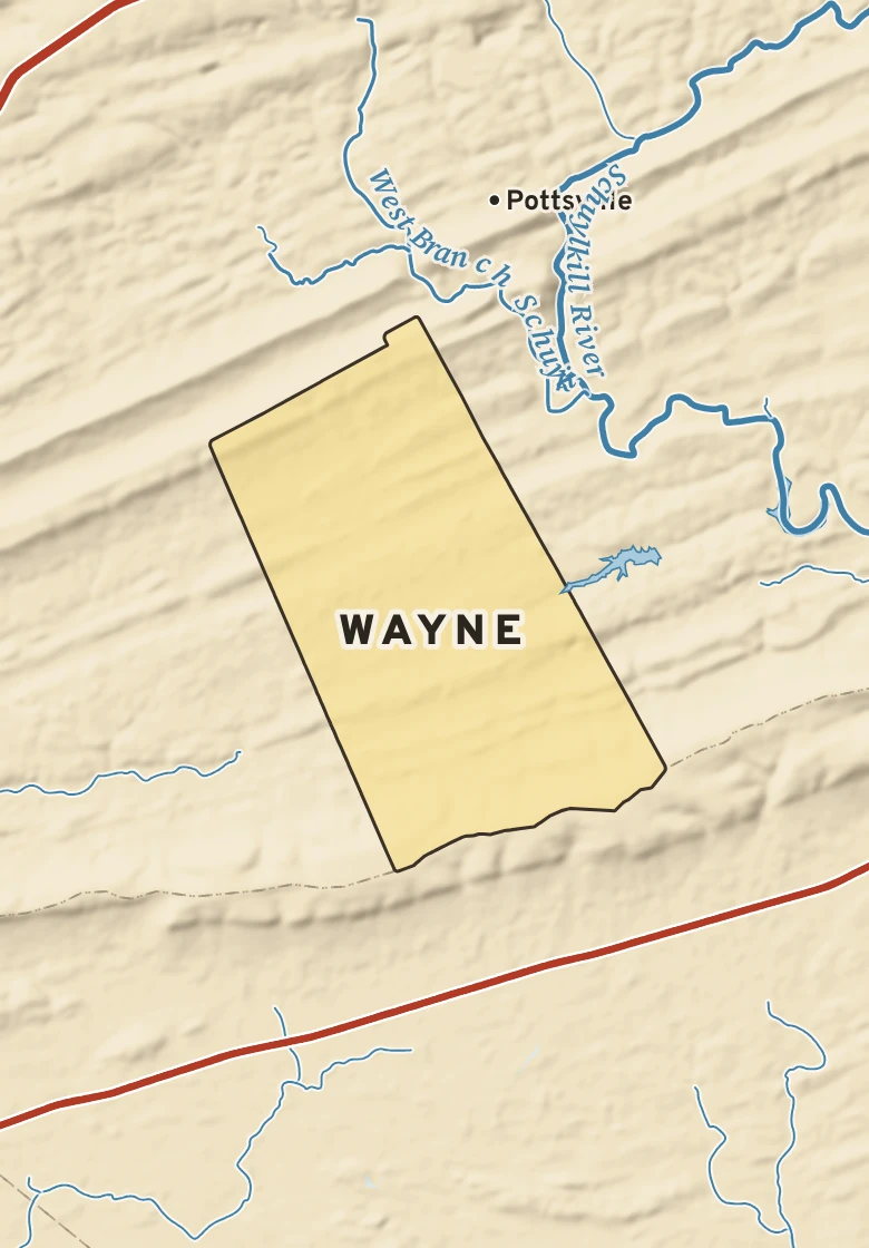 Atlas plate of Wayne, Pennsylvania.