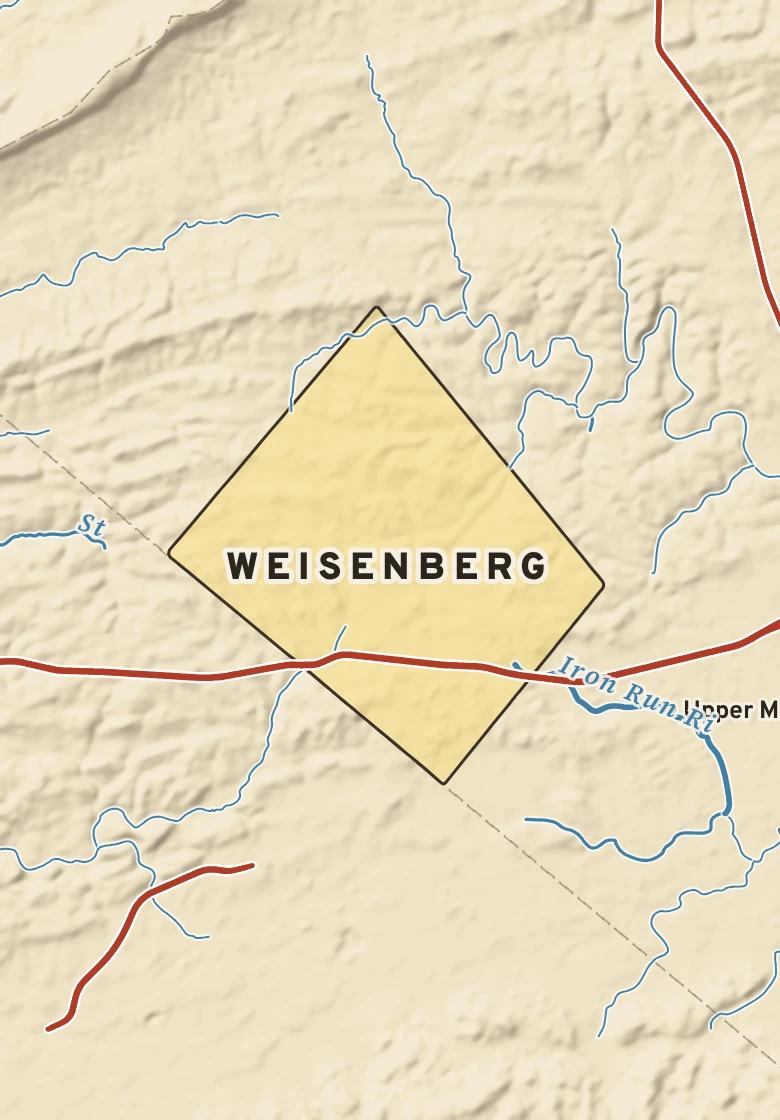 Atlas plate of Weisenberg, Pennsylvania.