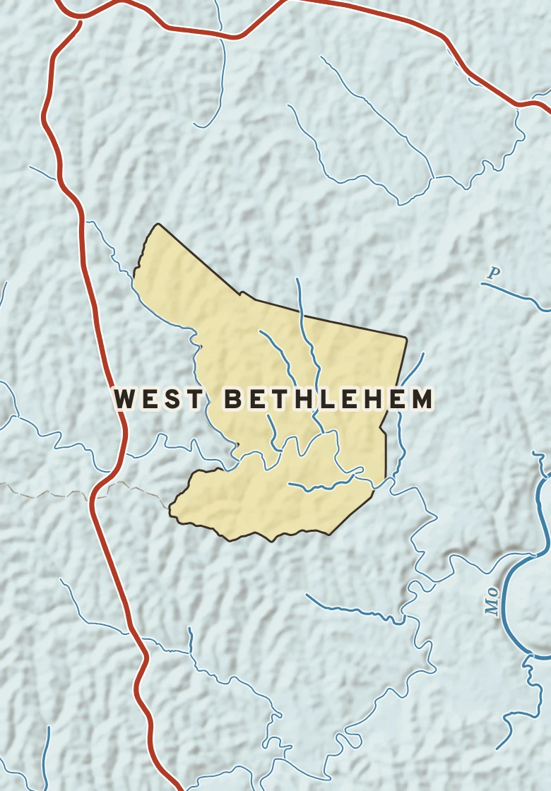 Atlas plate of West Bethlehem, Pennsylvania.