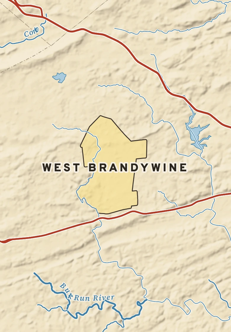Atlas plate of West Brandywine, Pennsylvania.